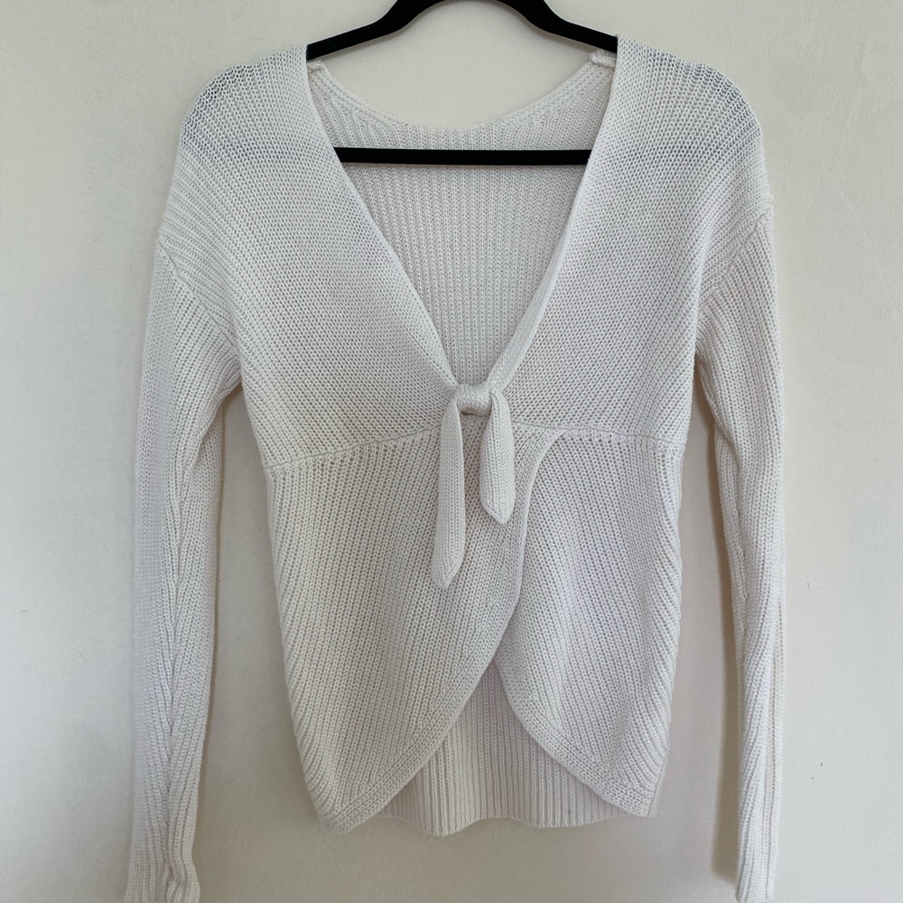 LOFT, open back tied sweater. NEW